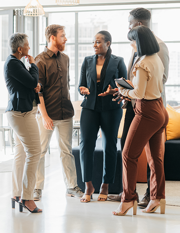 Diverse group of office workers