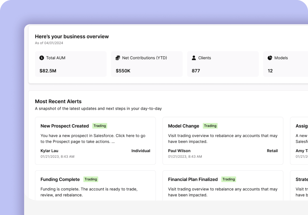 Wove advisory platform